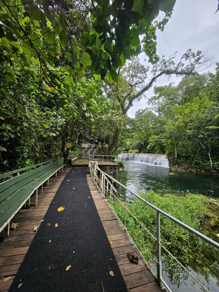 Waterfall Efate Island Vanuatu freshwater swimming stop on the Port Vila island tour